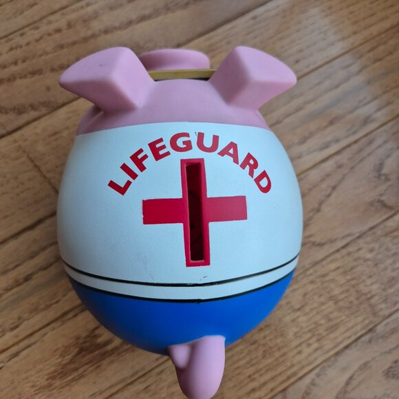 Old Navy Piggy Bank 2014 Lifeguard Collectible PVC - Picture 5 of 11